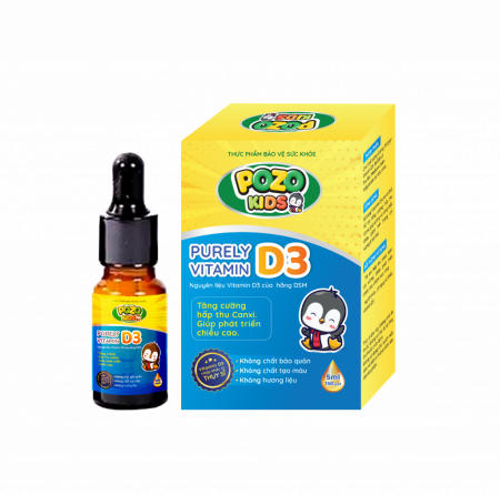 Vitamin D3 Tinh Khiết Pozo Kids Nguyên Liệu Nhập Khẩu Châu Âu