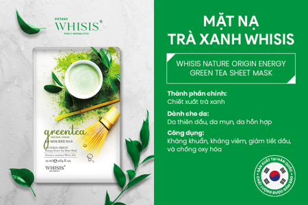 Mặt Nạ Trà Xanh Whisis Hàn Quốc 25ml