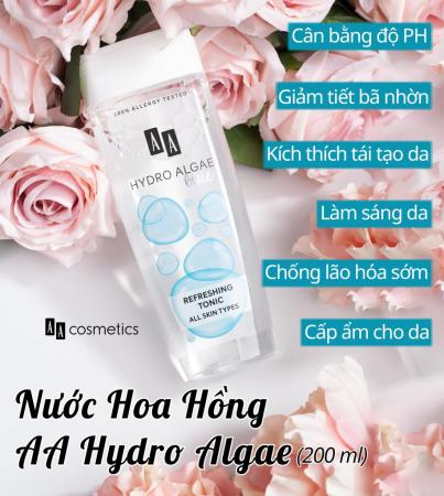 Nước Hoa Hồng Cấp Ẩm Hydro Algae Xuất Xứ Châu Âu