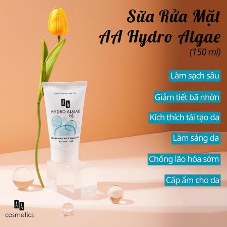 Sữa Rửa Mặt Cấp Ẩm Hydro Algae Xuất Xứ Châu Âu