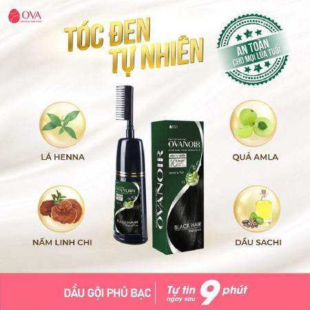 Dầu gội phủ bạc Ova Noir