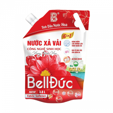 Túi xả vải công nghệ sinh học Bell Đức sinh học đỏ 3,8 lít 